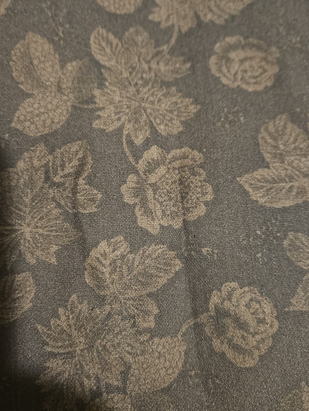 Lauren Ralph Lauren Maxi Skirt with Brown Floral Jacquard, Boho, 100 % Silk,Y2K - Picture 9 of 11